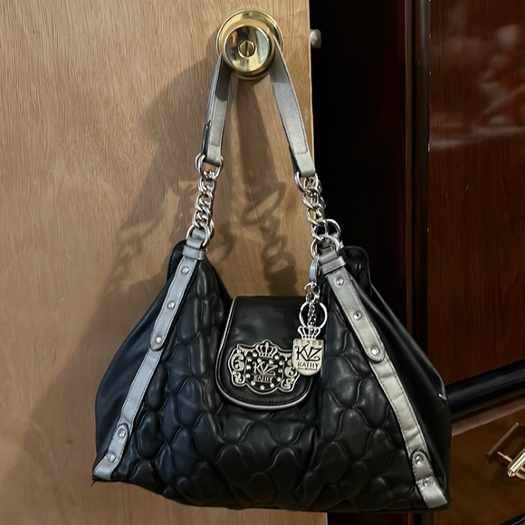 Kathy Van Zeeland Bags Kathy Van Zeeland Black Shoulder Bag With